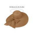 thumbnail image 3 of Voska Women's Fashion Woven Wide Brim Sun Hat Breathable Foldable UPF Summer Beach Travel Hat Hot Pink, 3 of 3