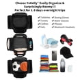 thumbnail image 3 of Small Duffel Bag 17 inch Carry On Weekender Bag for Travel Gym Sport (17x10x9 in) - Black, 3 of 7