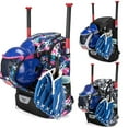 thumbnail image 3 of relayinert Durable Softball Bag Baseball Backpack Main Compartment For Bats Gloves Balls Gear Not Only Blue Gray, 3 of 6