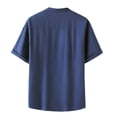 thumbnail image 3 of Button Down T Shirt for Men Summer Floral Button Down Summer Beach Shirts Loose Funny Beach Shirts Button Down Tops, 3 of 5
