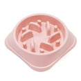 thumbnail image 1 of Pet Eating Slower Feeding Dish Dog Slow Food Bowl Dog Food Slow Feeder To Help Digestion With Stable Base For Dogs And CatsPink, 1 of 1