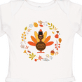 thumbnail image 4 of Inktastic Thanksgiving Turkey Fall Holiday Wreath Boys or Girls Long Sleeve Baby Bodysuit, 4 of 5