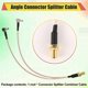 thumbnail image 5 of 8 inch SMA Female to Y type 2 X TS9 Angle Male Connector Splitter Combiner Cable,gold&silver, 5 of 5