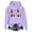 Purple, variant on Fiaer Christmas Womens Hoodies Plus Size Cute Graphic Long Sleeve Hooded Sweatshirts Baggy Fall Trendy Tops White XL