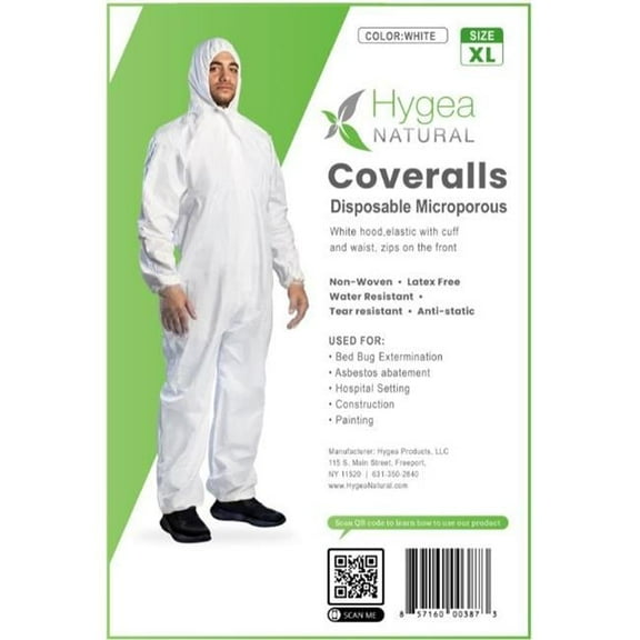 Disposable Coverall Protective Clothing - Extra Large