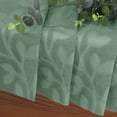 thumbnail image 2 of OVZME Darla Sage Green 2PCS Small Sheer Curtains 24Inch Length, Light Filtering Leaf Tufted Textured Kitchen Curtain Tiers, Short Window Curtains for Bathroom Basement 30x24 Inches, Sage Green, 2 of 6
