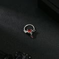 thumbnail image 3 of QQTDFG 1 Pc Stainless Steel Nose Ring CZ Opal Heart Septum Piercing for Women Jewelry-Style 3, 3 of 6