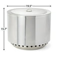 thumbnail image 6 of Mainstays 19.5" Smokeless Stainless Steel Wood Burning Fire Pit with Lid and Protective Cover, 6 of 9