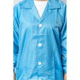 thumbnail image 2 of Tela ESD Safe Snap Cuffs Collar Jacket Shielding Lab Coat y ESD Smock Jackets para lugares de trabajo antiestáticos XL, 2 of 5