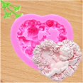 thumbnail image 2 of Molde de silicona ZHAOCHENG para fondant de flores rosas 3D, 2 of 5