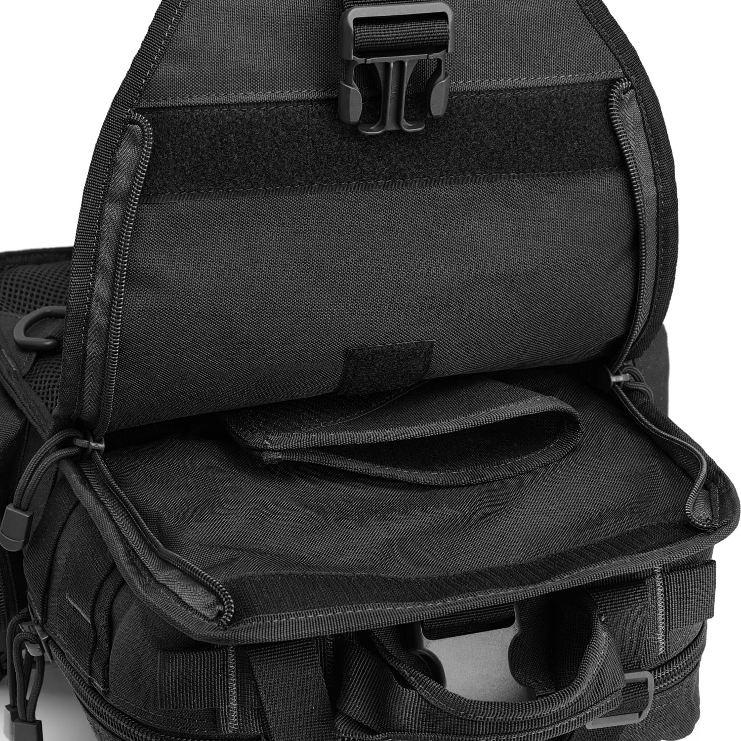 G4Free Outdoor Sling Bag Crossbody Backpack with Adjustable Holder, Durable Shoulder Daypack for Men