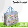 thumbnail image 3 of Garden Tool Bag,Pioneer Flower Floral Print Pattern Garden Tool Organizer,Garden Gifts,Waterproof Multi-Pocket Garden Tool Storage 11.8x5.5x11.4 Inch(Tools NOT Included), 3 of 6