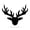 Black, variant on RealSteel Wild Deer Metal Wall Art - Rustic Cabin & Lodge Decor (20"/ Black)