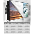 thumbnail image 7 of Outdoor TV Cover 52 to 55 Inch Weatherproof, Marine Life Waterproof TV Screen Protector for Outside Decor with Zipper and Pocket 52"L x 30"H , Turtle Octopus Whale Compass Starfish, 7 of 7