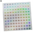 thumbnail image 1 of Sheet Round Number Sticker Digital Label Self Adhesive Waterproof, 1 of 8