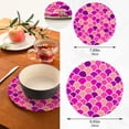thumbnail image 3 of SKYSONIC Watercolor Pink Scales Pot Holders Trivets, 2 Pcs Heat Resistant Trivets,Mermaid Tail Cotton Thread Weave Mats for Hot Pads Pans Pot Bowl Teapot for Kitchen Decor, 3 of 7