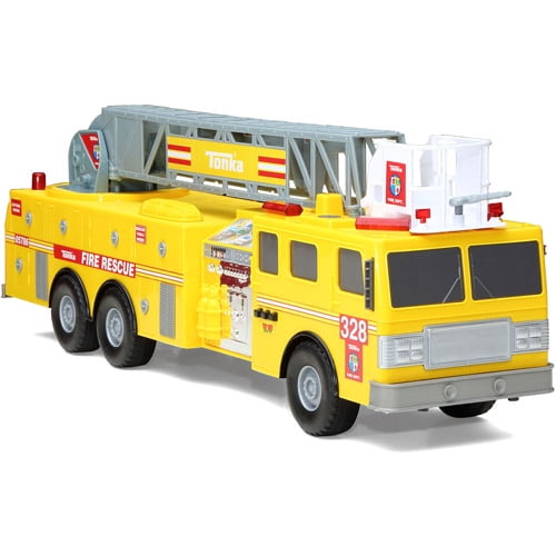 yellow fire truck toy