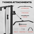 thumbnail image 2 of JELENS Cable Crossover Machine, Lat Pull Down Machine for Home Gym, Wall Mounted Pulley Tower functional trainer with 16 Adjustable Positions, 2 of 9
