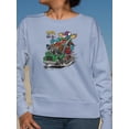 thumbnail image 2 of Rock N Roll Hot Pepper Sauce Sweatshirt Women -T-Line Designs, Female x-Large, 2 of 4