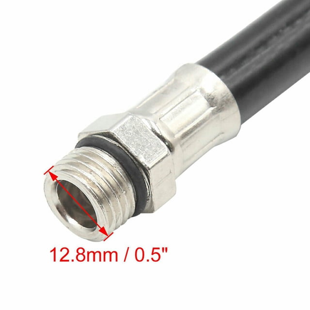Manguera de inflado de neumáticos para coche, medidor de presión, conector de manguera flexible