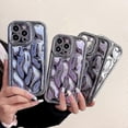 thumbnail image 4 of Meteorite Texture TPU Phone Case with Electroplating Finish for Galaxy, 4 of 4