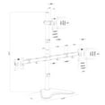 thumbnail image 3 of VIVO Triple Monitor Desk Stand Mount Standing Adjustable for 3 Screens up to 30", 3 of 9