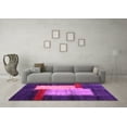 thumbnail image 3 of Ahgly Company Indoor Rectangle Abstract Pink Contemporary Area Rugs, 6' x 9', 3 of 4