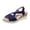 Navy, variant on Women's Lightweight Fish Mouth Sandals Simple Slope Heel Design Breathable Open Toe Casual Shoes with Cushioned Footbed for Summer Daily Wear