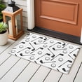 thumbnail image 5 of Golf Balls Washable Small Entryway Area Rugs 2'x3', Retro Sports Style Golf Poles Minimalist Modern Low Pile Throw Rug Non-Slip Sturdy Edge Binding Carpet for Front Door Floor Room Entry, 5 of 9