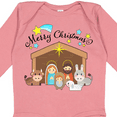 thumbnail image 4 of Inktastic Merry Christmas Cute Nativity Scene Boys or Girls Long Sleeve Baby Bodysuit, 4 of 5