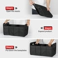 Car Trunk Organizer, 2 Compartments Collapsible Trunk Storage, Anti ...