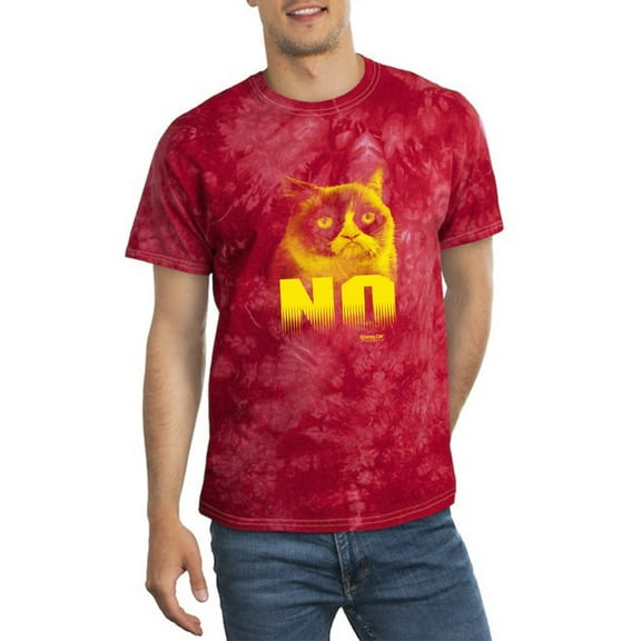 No. Grumpy Cat. Tie-Dye Crystal Men -, Male x-Large