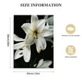thumbnail image 2 of Nawypu Canvas Wall Art Floral Bloom Blossom Close Up Pictures Modern Wall Decoration Black and White lilies Flowers Posters Pictures for Bedroom Wall Decor Framed Canvas Wall Art for Living Room, 2 of 5