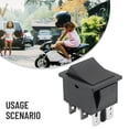 thumbnail image 3 of MesaSe 1 Pcs Black Kids Electric Ride on Car Motorcycle Foot Switch Automatic Reset Foot Throttle Switch for 6/12V Riding Toys, 3 of 7