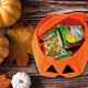 thumbnail image 3 of 2 bolsas de calabaza de Halloween Adepaton Bolsa de dulces práctica naranja y negro, 3 of 5
