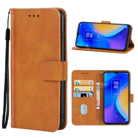 Leather Phone Case For TCL 20 SE