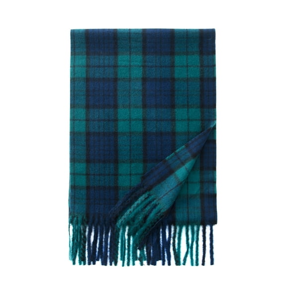 Calvin & Olivia Ultra-Soft Comfort Feel Unisex Winter Solid Plain Scarves Wool Feel Classic Super Soft Luxurious Scarf Green