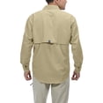 thumbnail image 3 of Little Donkey Andy Men’s UPF 50+ Long Sleeve UV Protection Fishing Shirt, Breathable and Quick Dry Khaki S, 3 of 7