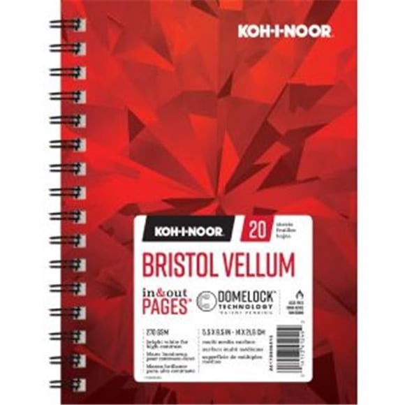 Koh - I - Noor K26170400413 5.5 x 8.5 in. Bristol Vellum Paper