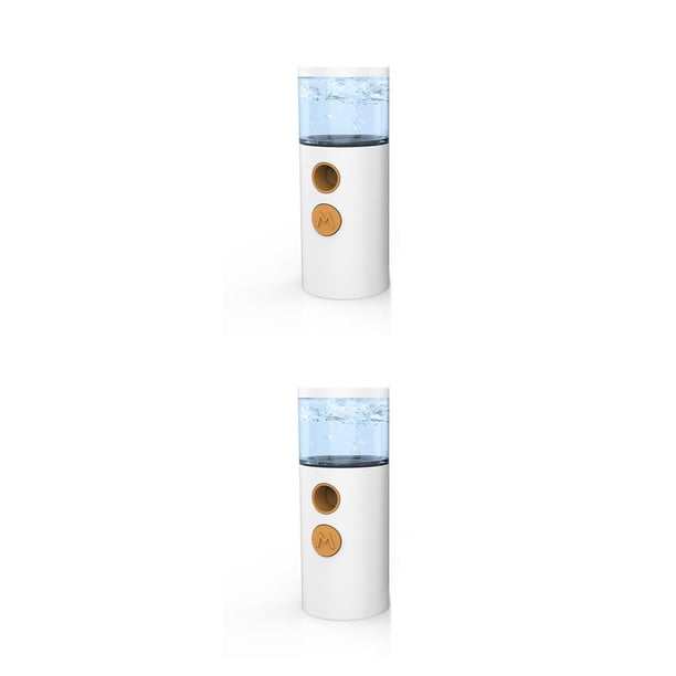 sweethay Vaporizador Facial portátil, suministros de esteticista, difusor de decoración de , máquina de oxígeno, accesorios de coche, Blanco 2Conjunto