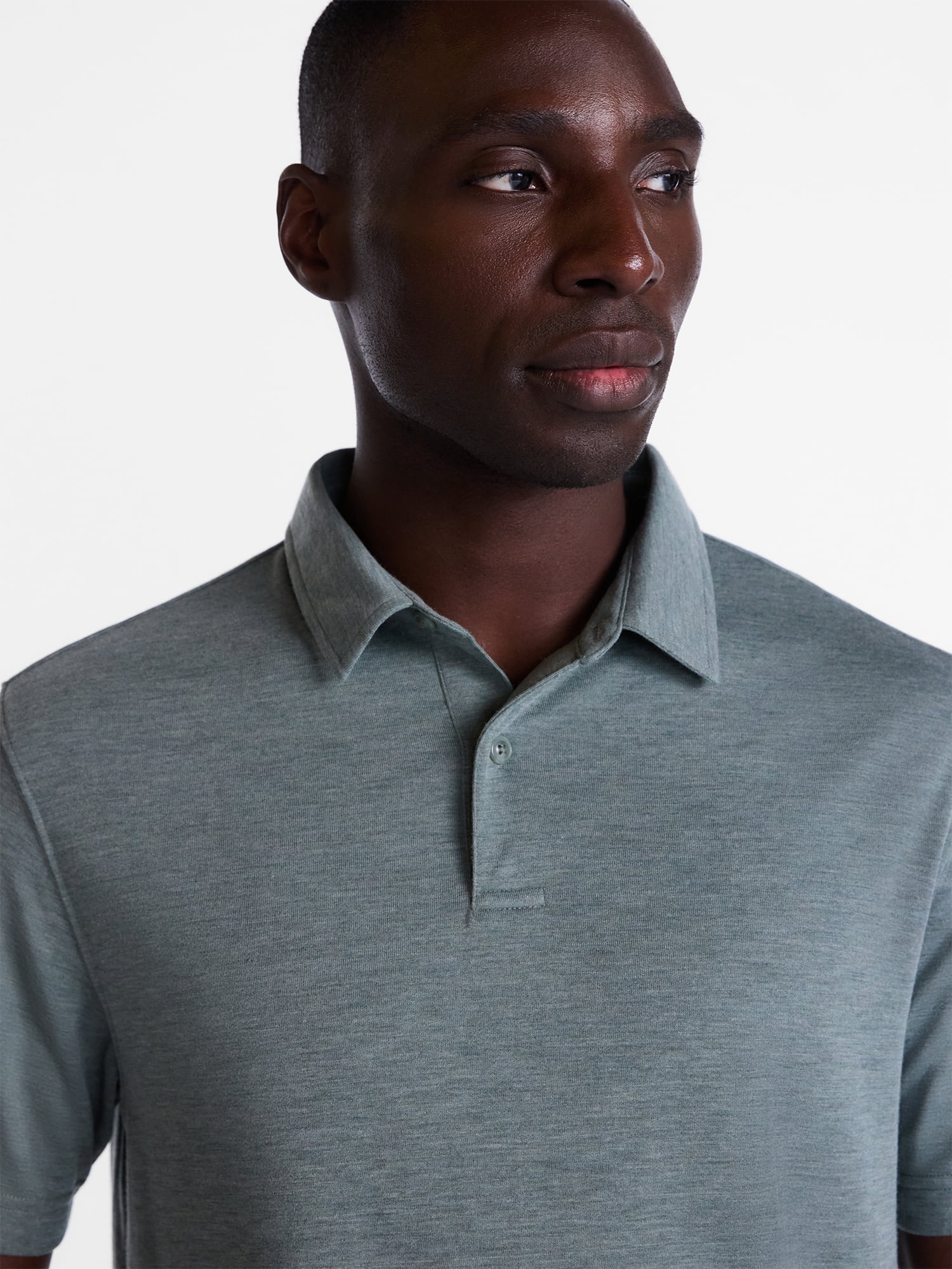 George Men's and Big Men's Double Knit Polo Shirt with Short Sleeves, Sizes S-5XB