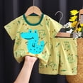 thumbnail image 2 of UAYOTSE Toddler Baby Boy Casual Summer Outfit for 2T 3T, Cute Short Sleeve T-Shirt and Shorts 2-Piece Clothing Set Size 18-24 Months, 2 of 4