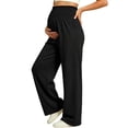 thumbnail image 2 of Lvshlubb Women's Maternity Pants High Waisted Lounge Workout Sweatpants Casual Pregnancy Joggers Plus Size Maternity Clothes, 2 of 5