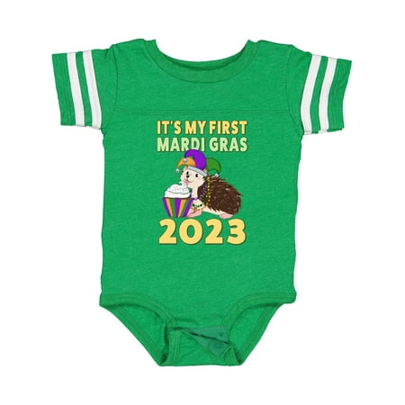 

Inktastic It s My First Mardi Gras 2023 Gift Baby Boy or Baby Girl Bodysuit