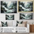 thumbnail image 4 of Designart "Cascading Waters in the Storm II" Landscapes Floater Framed Wall Art Living Room, 4 of 7