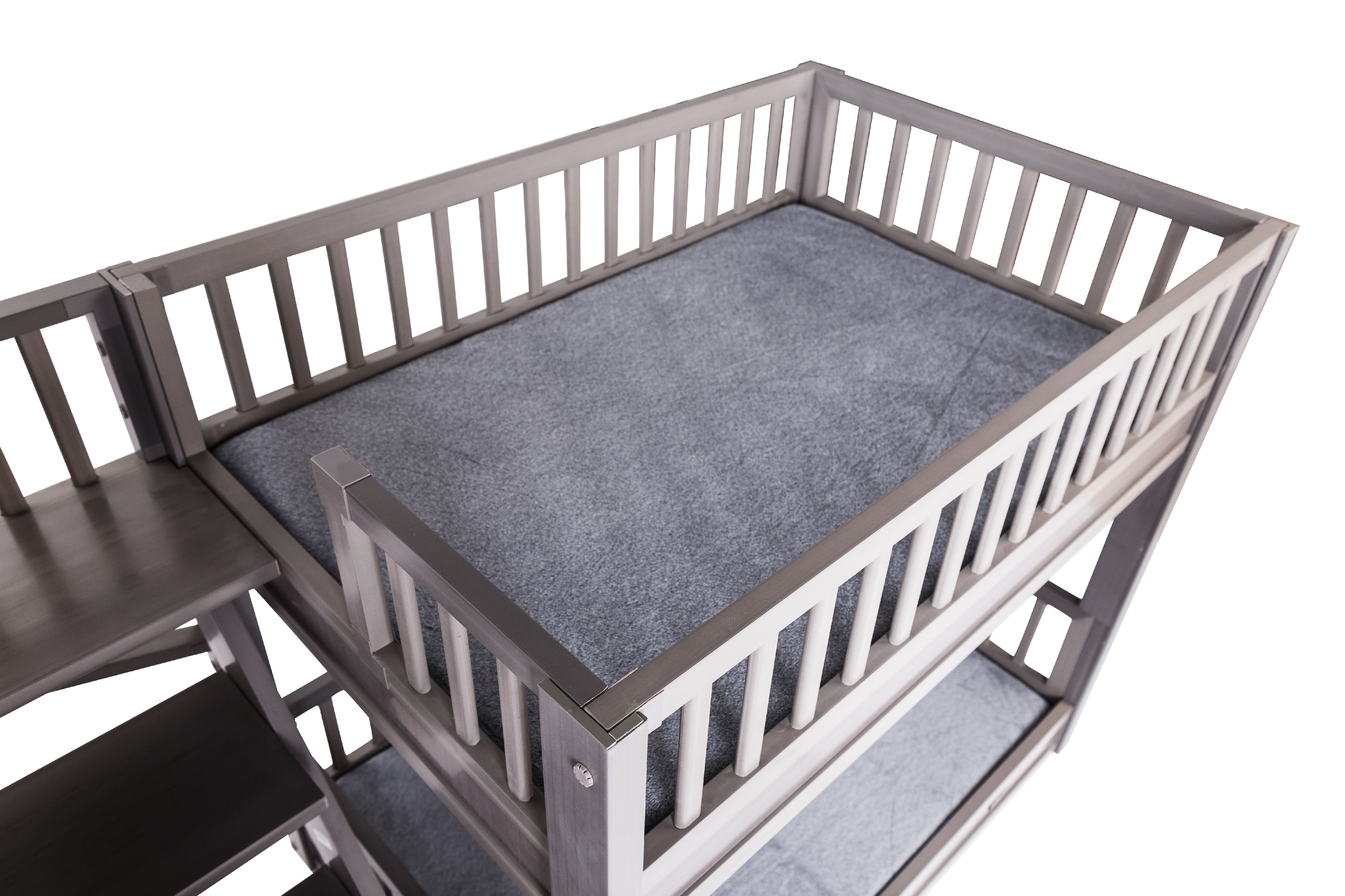 Ecoflex Dog Bunk Bed with Removable Cushions, Gray - image 2 of 10
