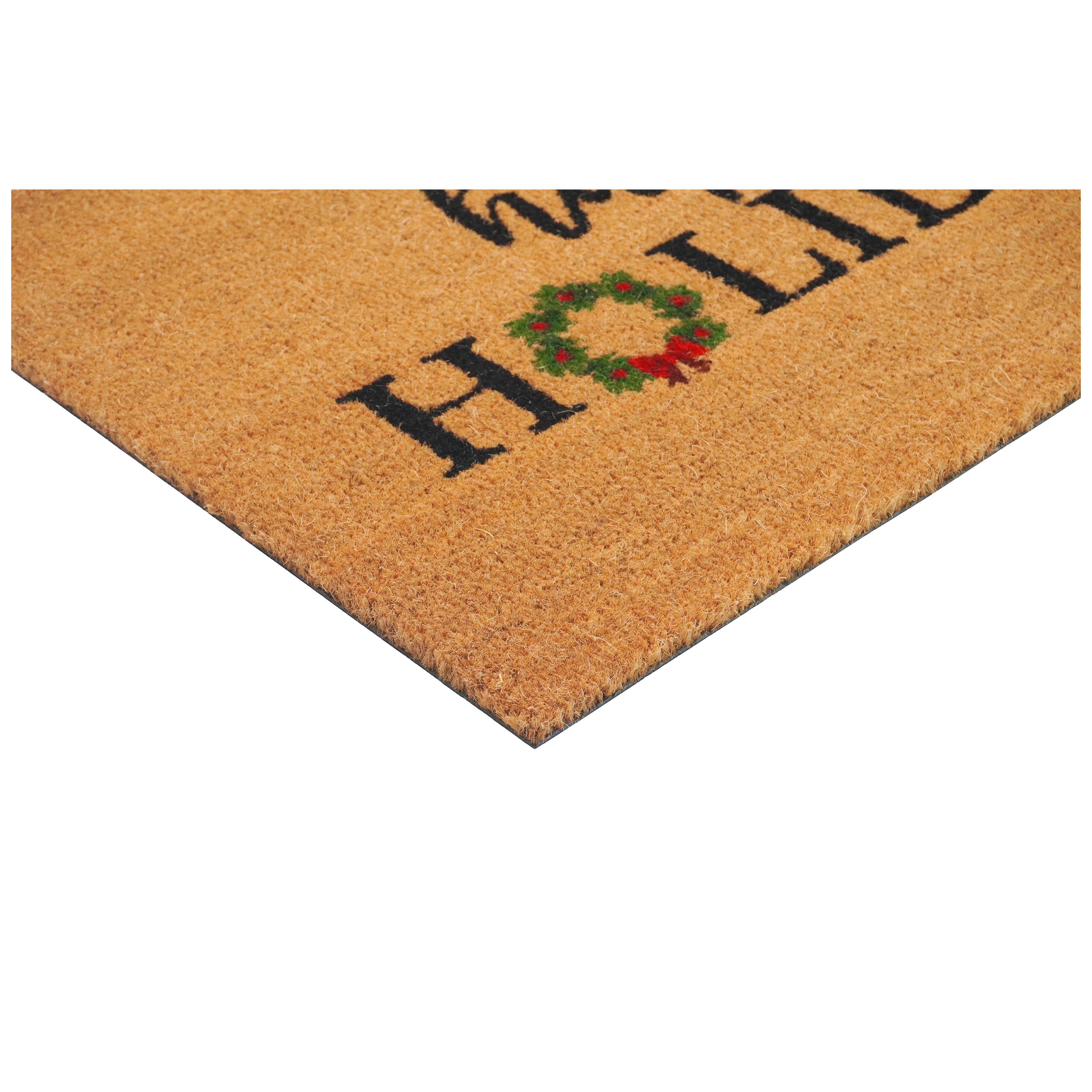 Happy Holidays Christmas Wreath Doormat,24"x36"