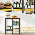thumbnail image 4 of 4-Tier Adjustable Kitchen Microwave Stand, Multi-Purpose Metal Storage Cart for Coffee Station and Living Room, 4 of 6