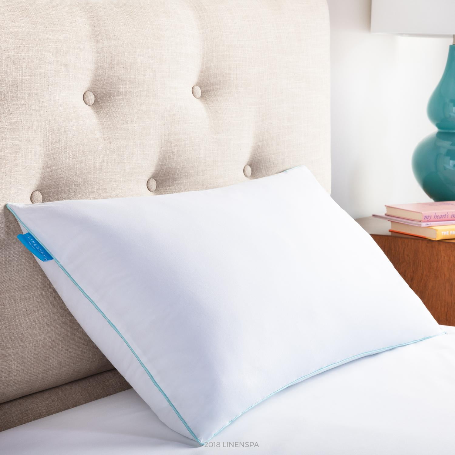 Almohada LINENSPA Memory Foam Triturado Gel Fresco Estandar blanco Estandar Linenspa Memory Foam Triturado Walmart en linea