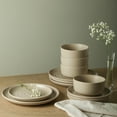 thumbnail image 2 of Earth & Clay Ion 12-Piece Dinnerware Set Stoneware, Beige, 2 of 6